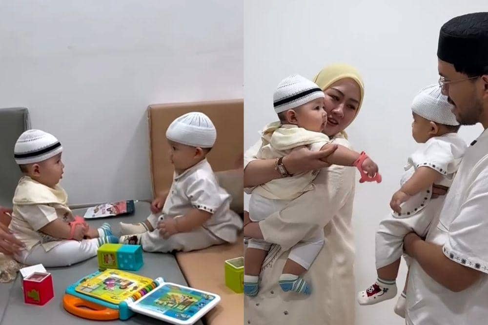 7 Foto Arash dan Kazkaz Bertemu, Mirip Banget seperti Anak Kembar!