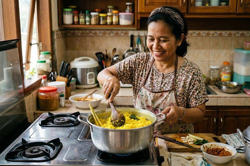 Resep Nasi Kuning Manado Tradisional yang Pulen dan Wangi