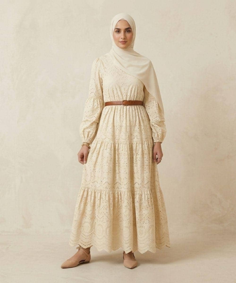 Cara Mix and Match Gamis Katbol untuk Lebaran Tahun Ini