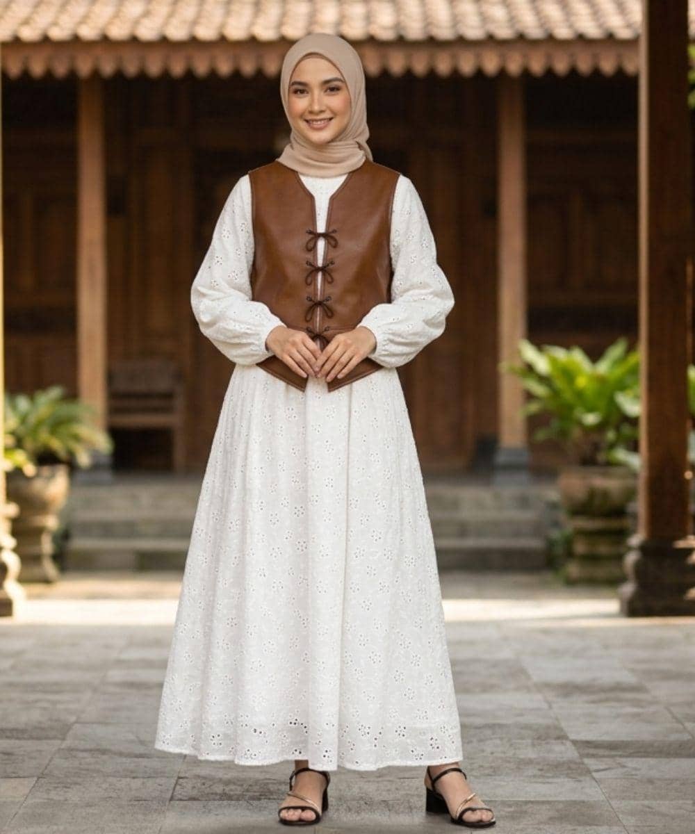 Cara Mix and Match Gamis Katbol untuk Lebaran Tahun Ini