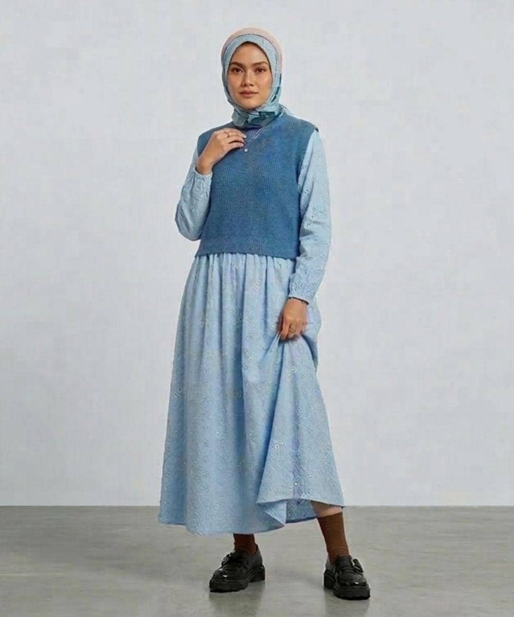 Cara Mix and Match Gamis Katbol untuk Lebaran Tahun Ini