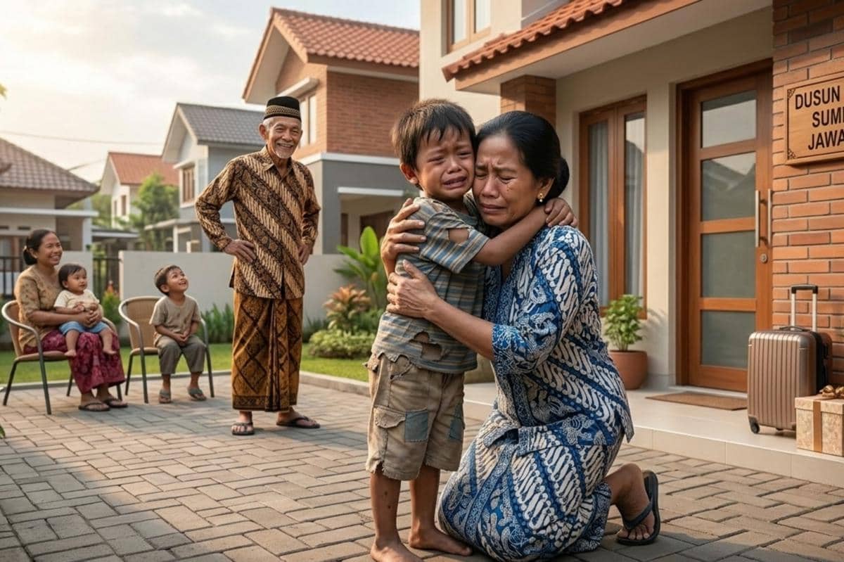 anak dan ibu bertemu kembali