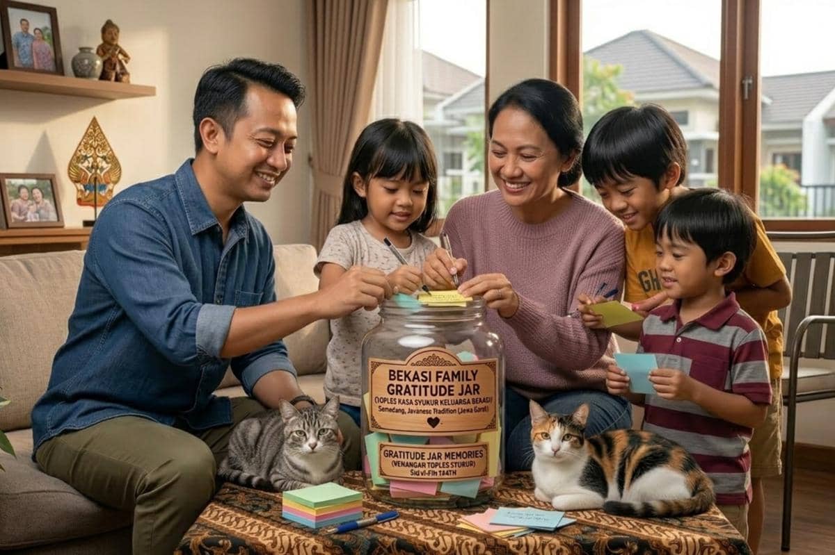 orangtua dan anak menulis harapan bersama