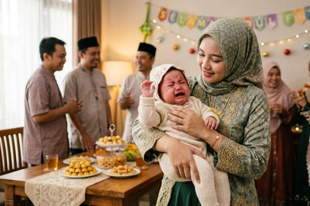 7 Tips agar Bayi Tidak Rewel saat Diajak Lebaran Ke Rumah Saudara 