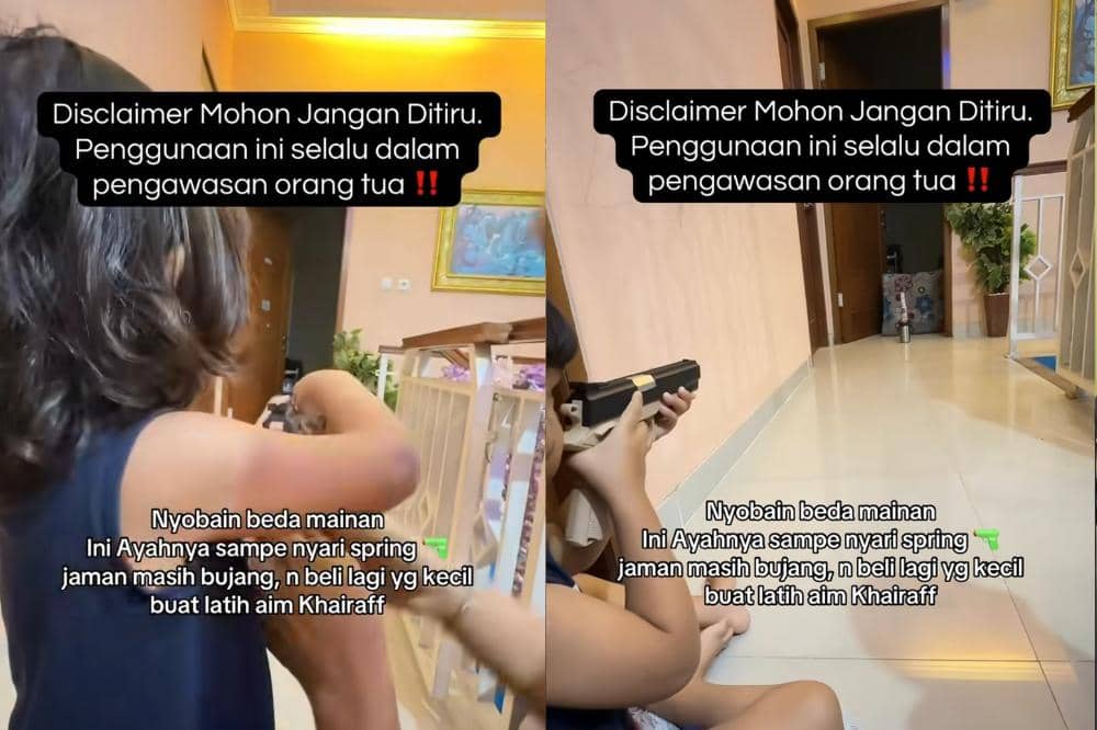 Viral! Khairaff, Anak 3 Tahun Jago Menembak Diundang PERBAKIN
