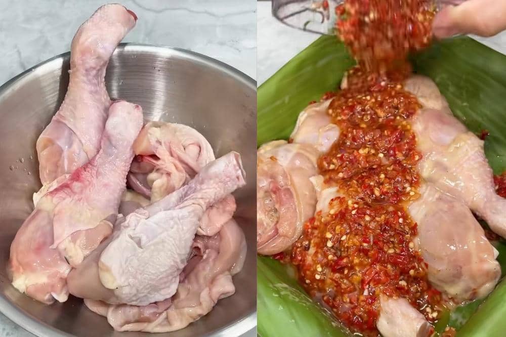Cara membuat ayam songkem