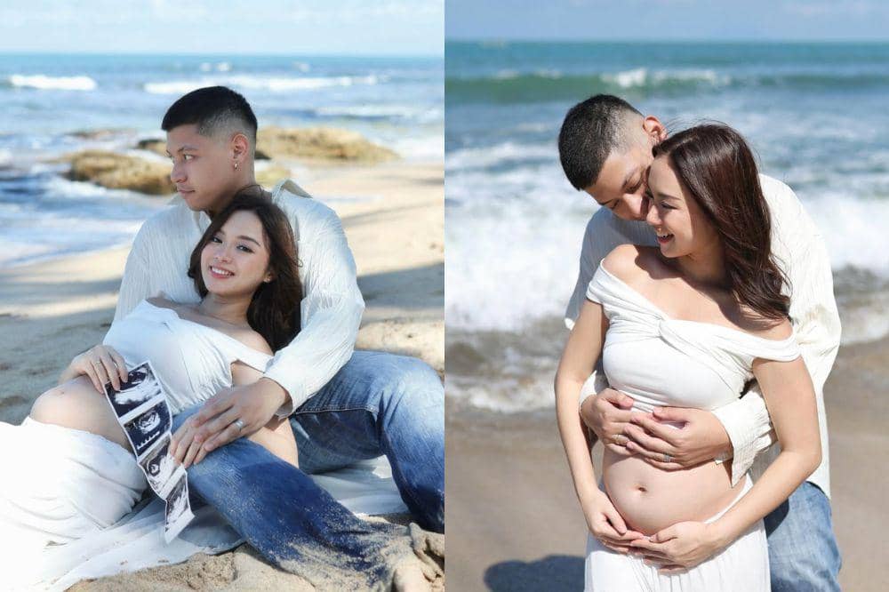 7 Foto Maternity Nabilah Dozan Anak Betharia Sonata, Indah di Pantai