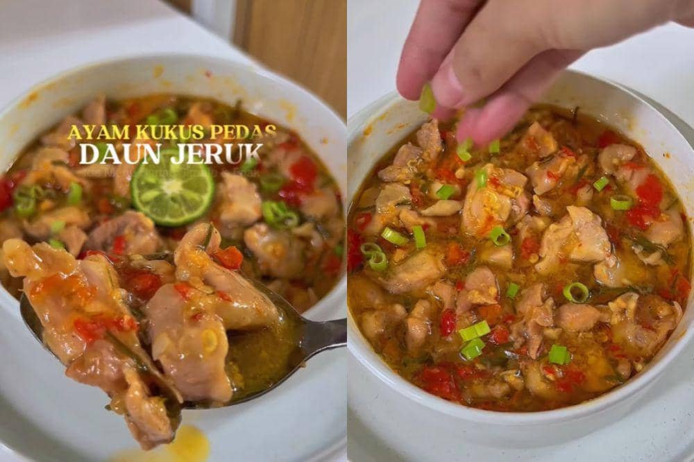 Resep Ayam Kukus Pedas Daun Jeruk yang Enak dan Mudah Dibuat