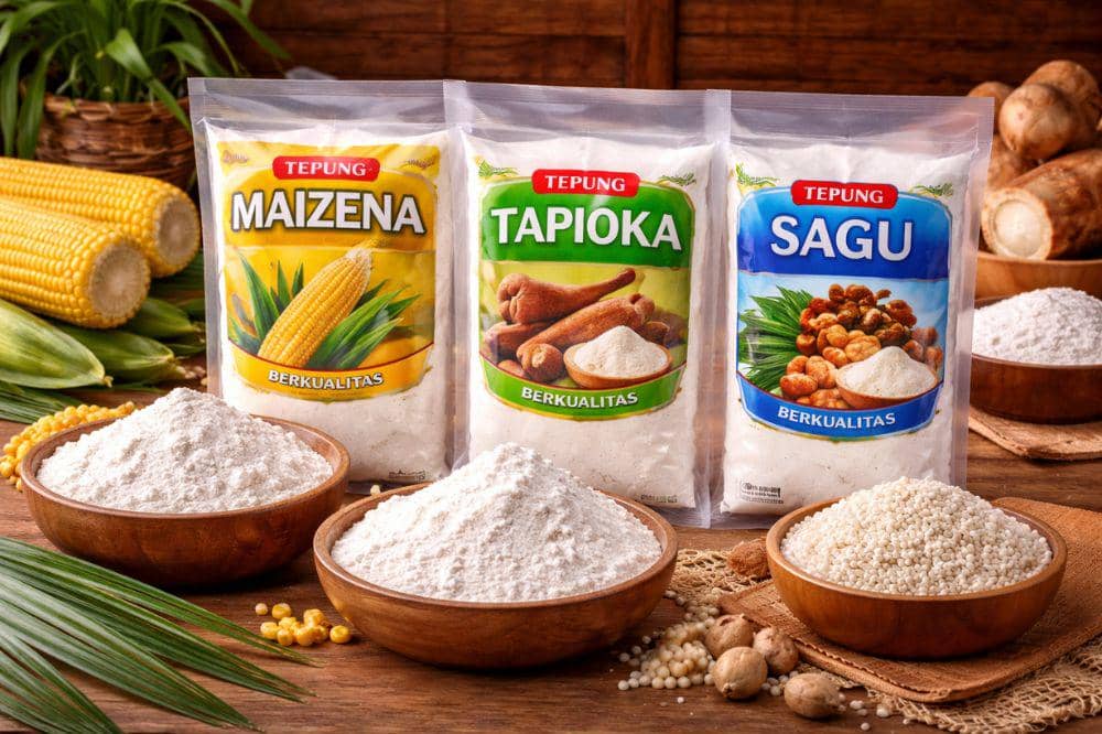 5 Perbedaan Tepung Maizena, Sagu, dan Tapioka yang Sering Tertukar