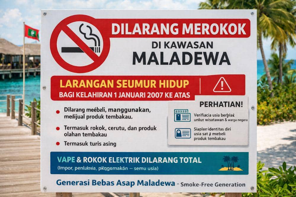 Maladewa Larang Rokok bagi Gen Z ke Atas, Ini 6 Alasan Utamanya!