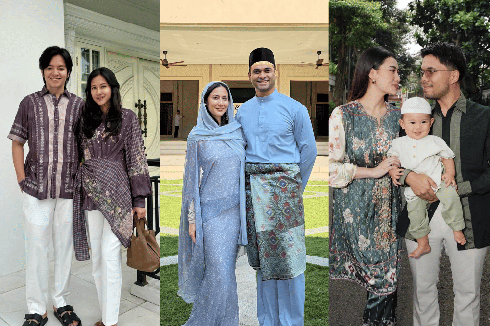 9 Artis Kenakan Busana Lebaran Bermotif, Tampil Elegan