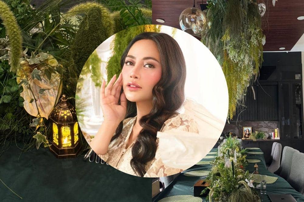 7 Foto Dekorasi Lebaran Rachel Vennya Tahun 2026, Dedaunan Rimbun