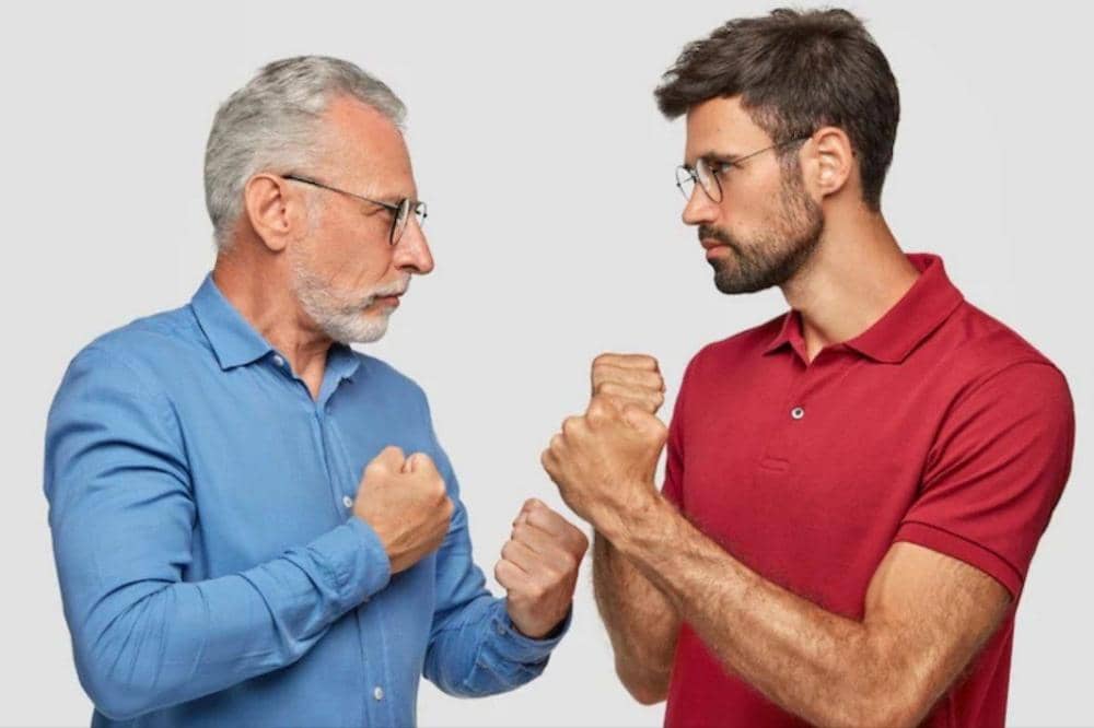 Orang sedang bertengkar