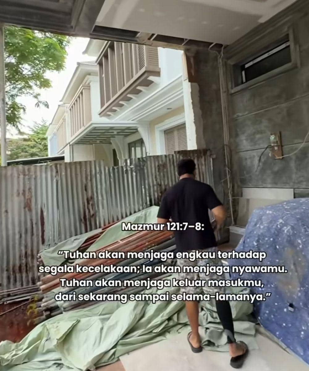 7 Foto Fabio Asher Berkati Rumah Baru dengan Ayat Alkitab 7
