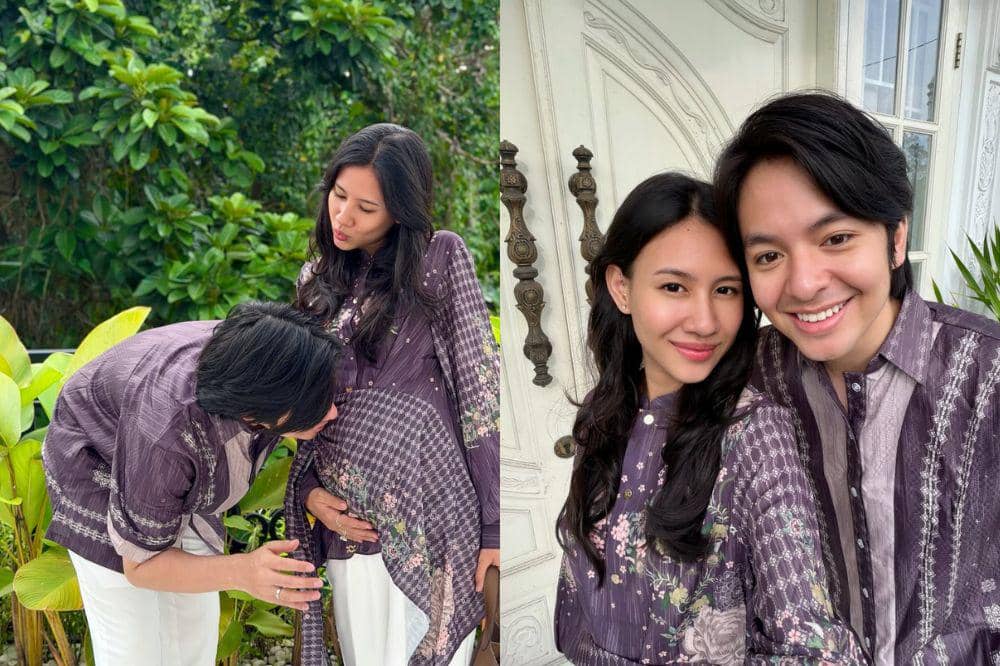 7 Foto Shenina Cinnamon Pamer Baby Bump saat Lebaran
