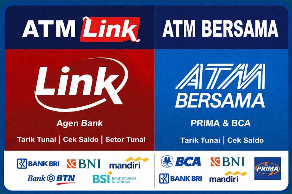 4 Perbedaan ATM Link dan ATM Bersama yang Wajib Kamu Tahu