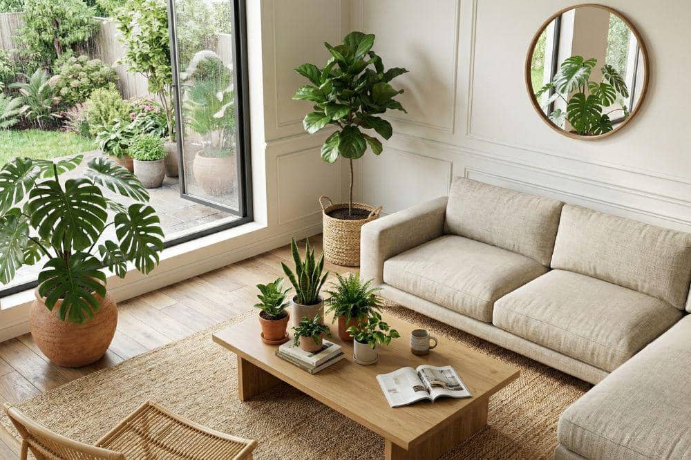 10 Ide Cat Tembok Warna Putih Gading untuk Ruang Tamu 9