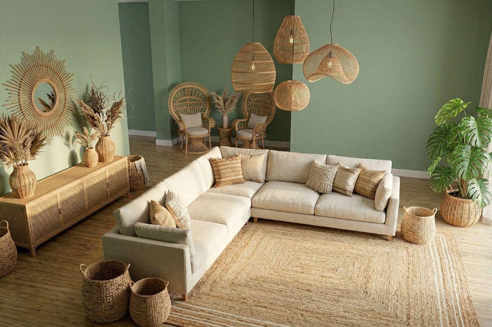 10 Ide Cat Tembok Warna Hijau Sage untuk Ruang Tamu 6