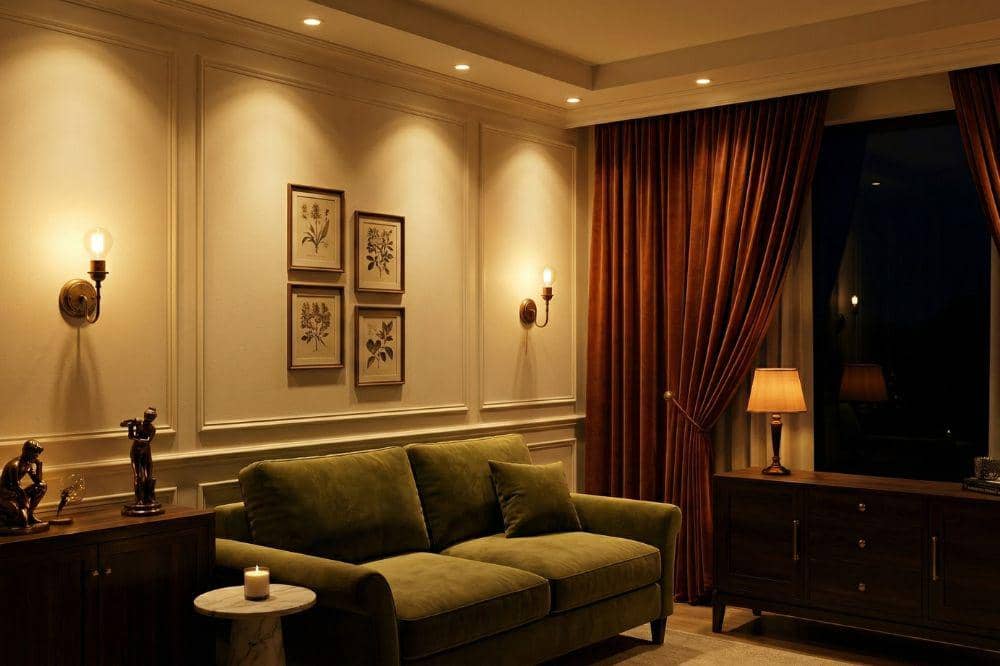 10 Ide Cat Tembok Warna Putih Gading untuk Ruang Tamu 8