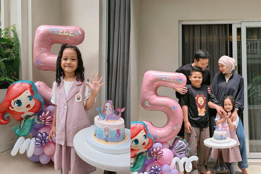 5 Potret Gemas Adelea Anak Wandha Dwiutari yang Baru Ulang Tahun Ke-5