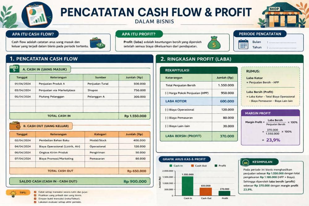 5 Perbedaan Cash Flow dan Profit yang Wajib Dipahami dalam Bisnis