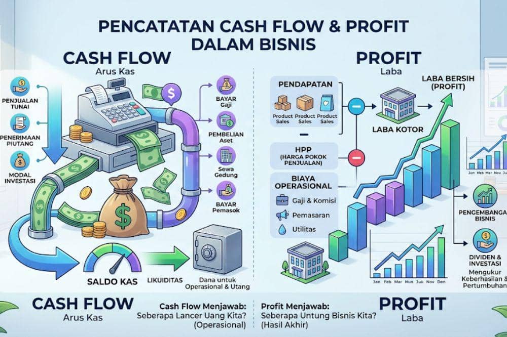 5 Perbedaan Cash Flow dan Profit yang Wajib Dipahami dalam Bisnis