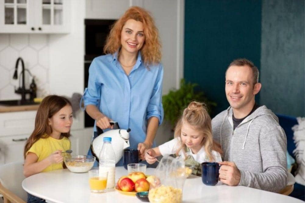 Keluarga konsumsi makanan sehat