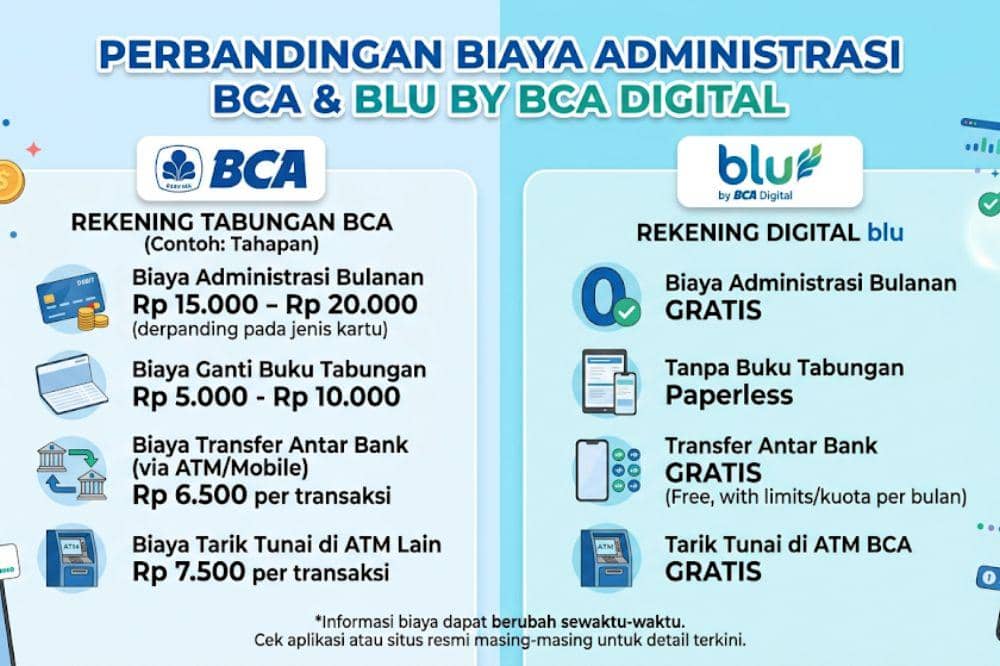 6 Perbedaan BCA dan blu by BCA Digital yang Sering Salah Diartikan