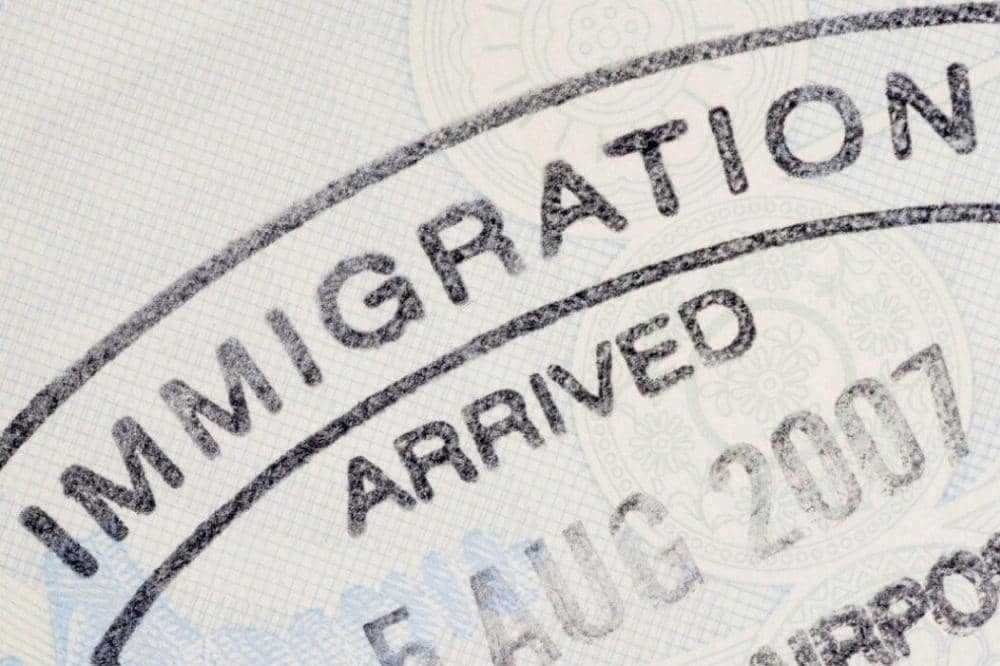 Formulir imigrasi di bandara