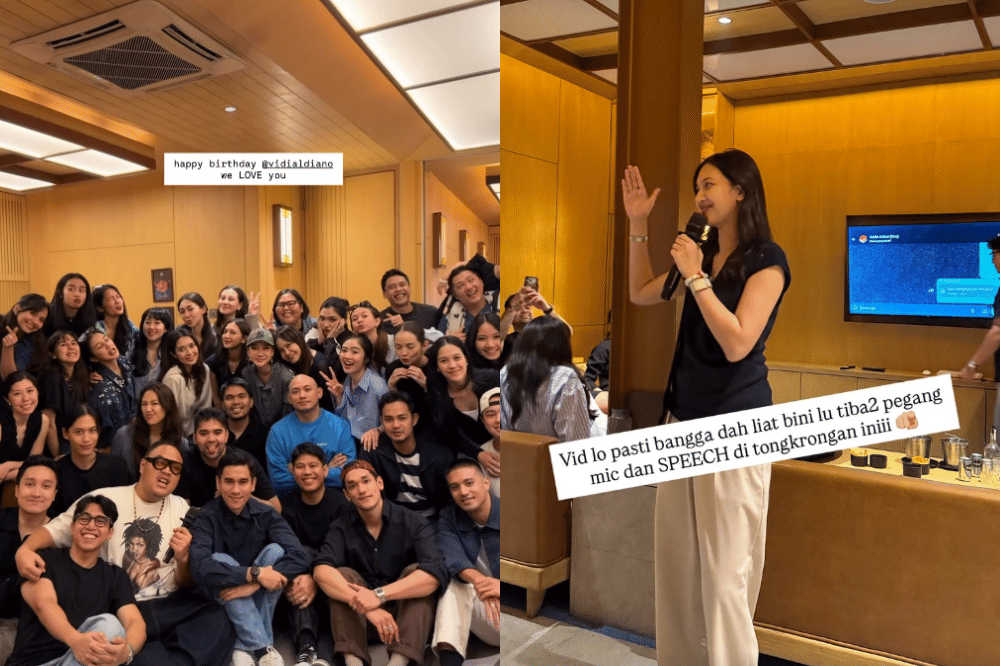 Foto Sheila merayakan ultah vidi