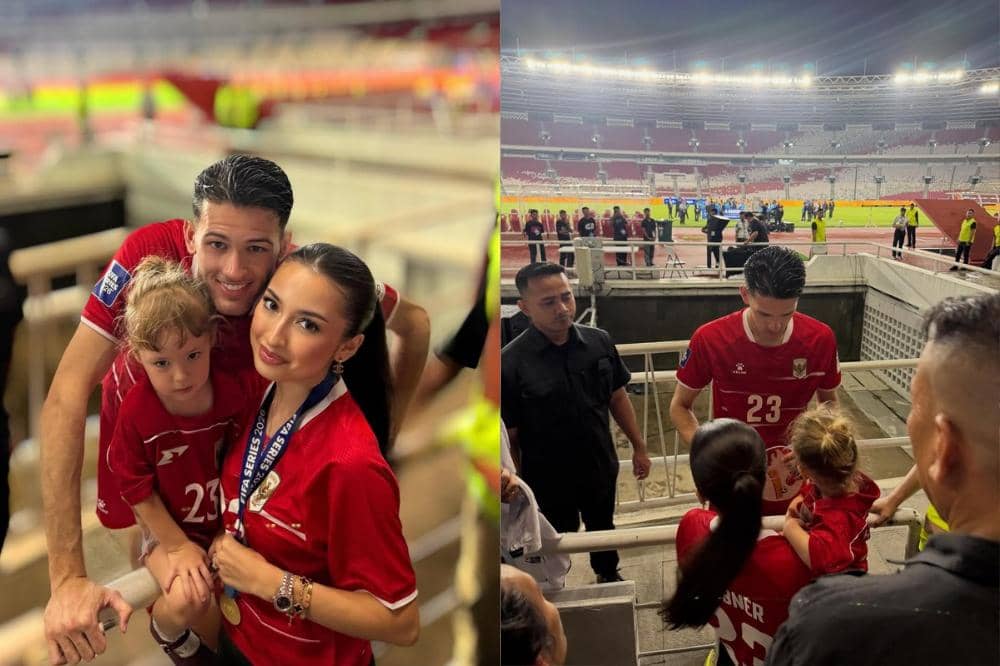 Kamari dan Jennifer support Jusa di liga Timnas Indonesia