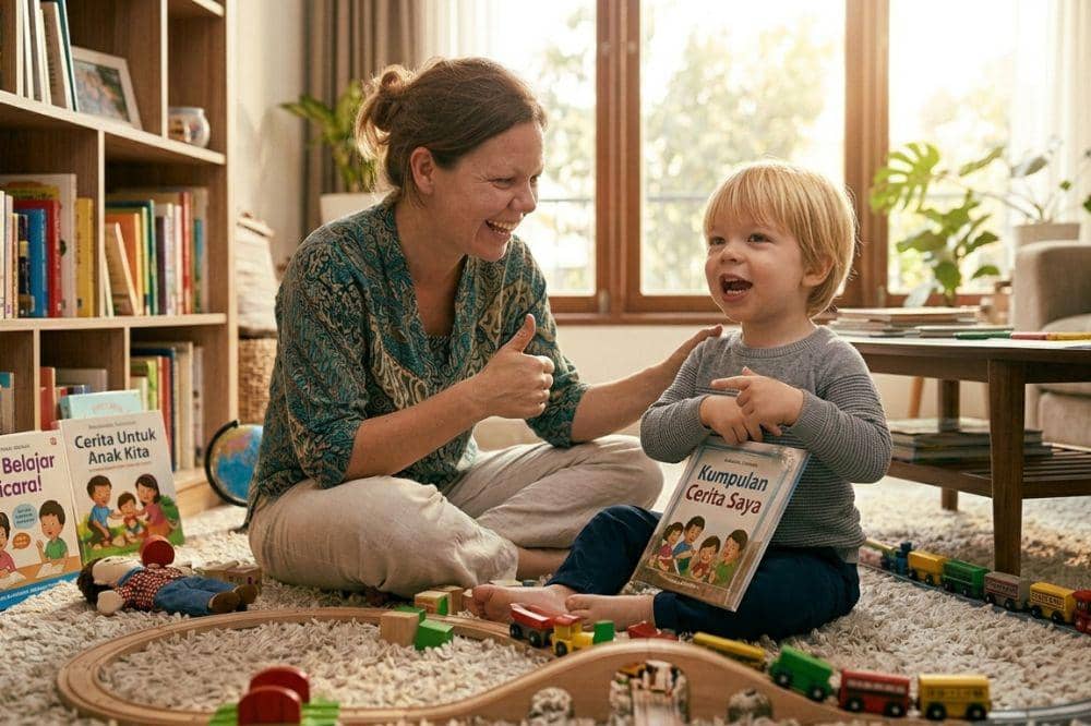 ilustrasi anak speech delay