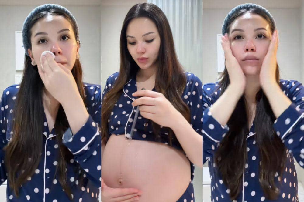 4 Harga Skincare Alyssa Daguise saat Hamil Tua, Baby Bump Oil Rp1 Juta