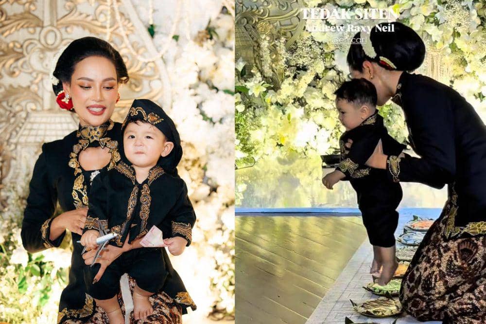 7 Foto Tedak Siten Andrew Anak Erika Carlina, Meriah dan Mewah