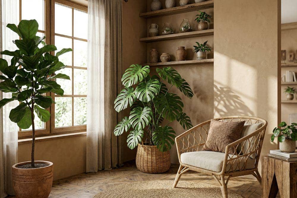 10 Ide Cat Tembok Warna Cokelat Muda untuk Ruang Tamu 5