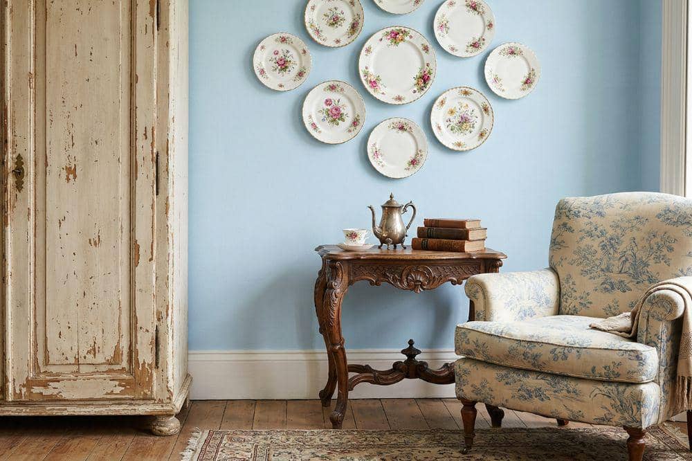 10 Ide Cat Tembok Warna Biru Muda untuk Ruang Tamu 6