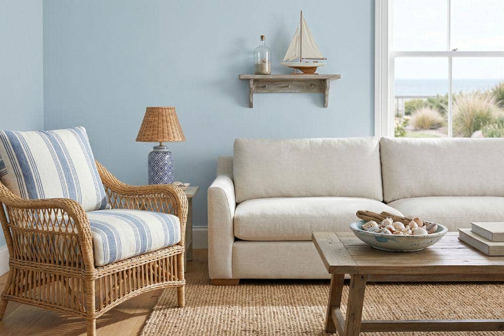 10 Ide Cat Tembok Warna Biru Muda untuk Ruang Tamu 2