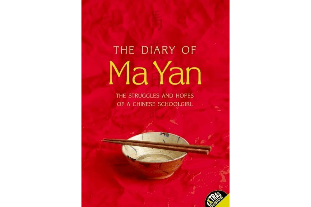 Sampul buku cerita yang berjudul the diary of ma yan