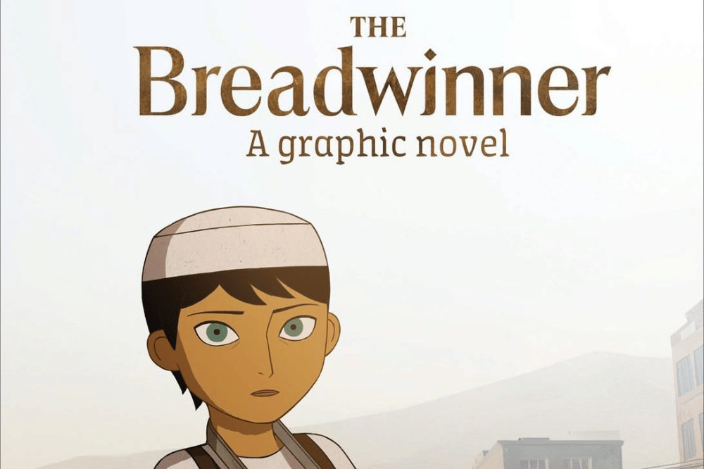 Sampul buku cerita anak yang berjudul the breadwinner