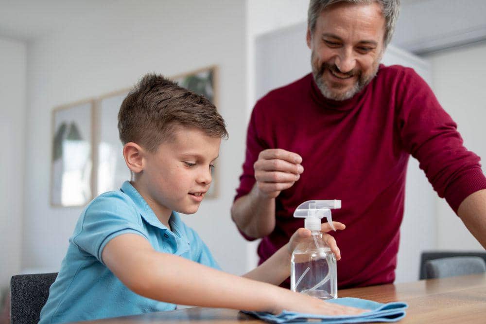 anak melakukan pekerjaan rumah tangga 