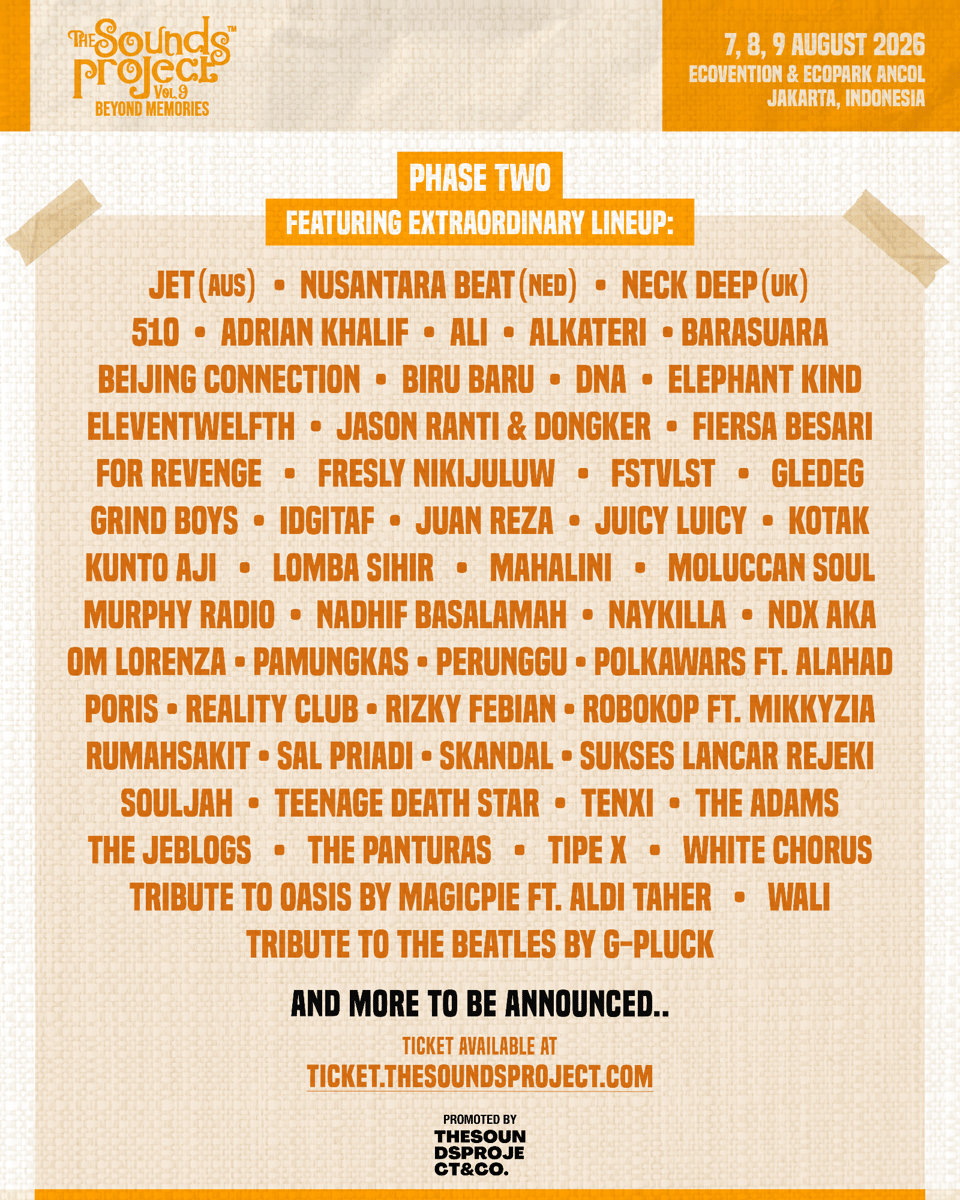 Lineup internasional dan musisi Indonesia siap meriahkan festival