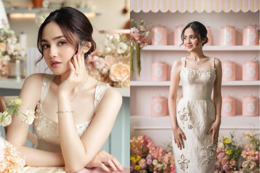 Syifa Hadju Tampil Manis dengan Dress Warna Gading di Bridal Luncheon
