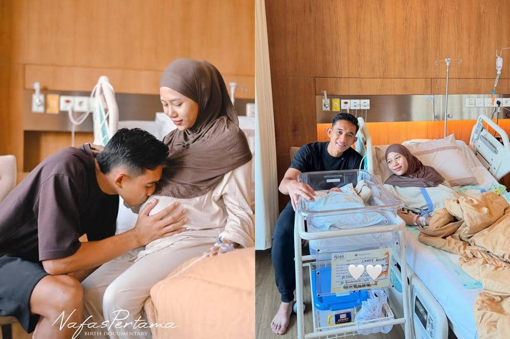 7 Potret Istri Rizky Ridho Melahirkan Anak Pertama, Setia Didampingi!