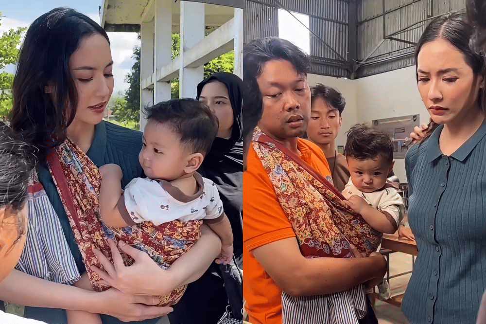 7 Foto Andrew Anak Erika Carlina Perdana Syuting Film