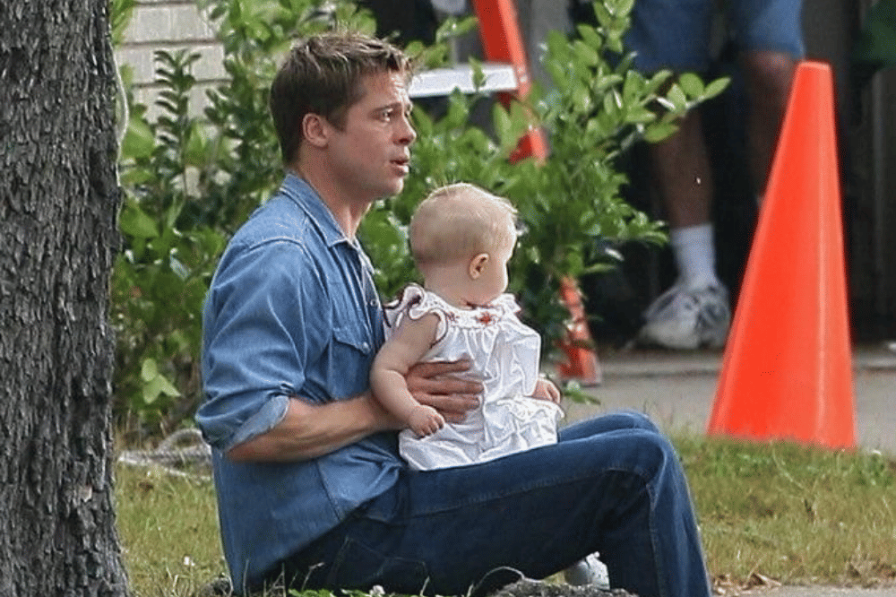 Potret Shiloh dan sang papa, Brad pitt