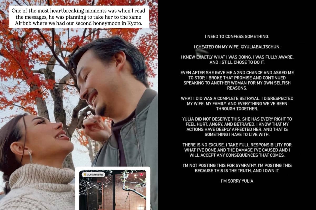 Pengakuan suami Yulia Baltschun soal perselingkuhan kedua