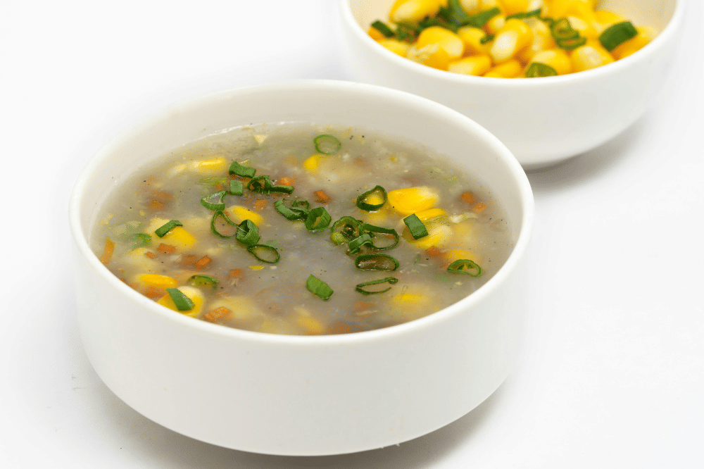 Semangkuk sup jagung 