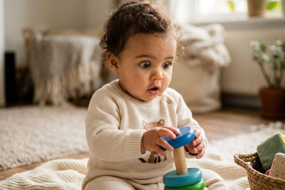 Bayi penasaran ternyata tanda cerdas sejak dini