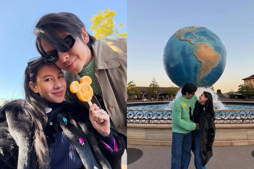 7 Foto Shenina Cinnamon dan Angga Yunanda Babymoon di Disneyland Tokyo