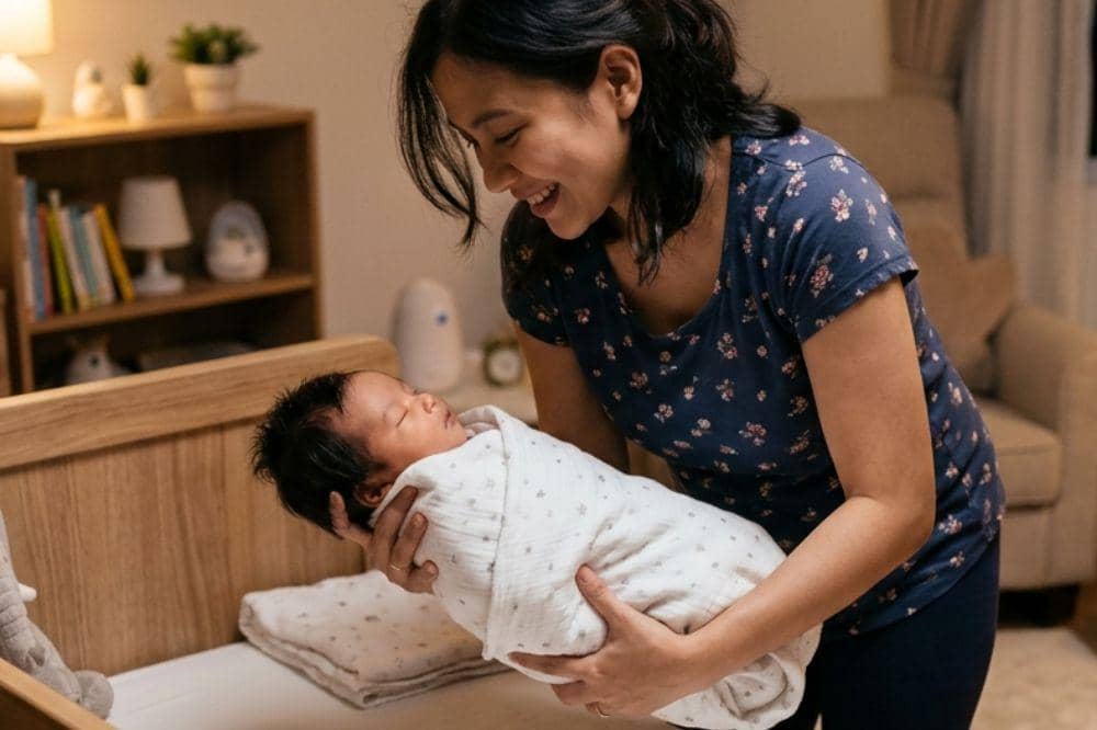 Cara Memindahkan Bayi ke Tempat Tidur Tanpa Terbangun, Ini Triknya!